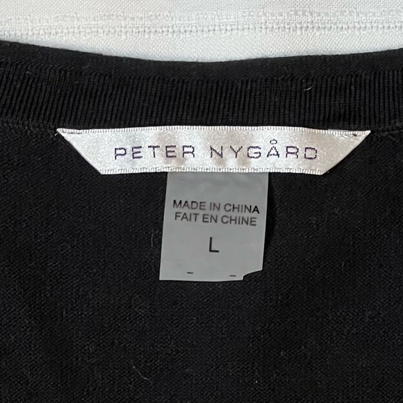 Open Cardigan Embellished‎ Cotton Blend Sz L EUC Peter Nygard - Picture 5 of 12